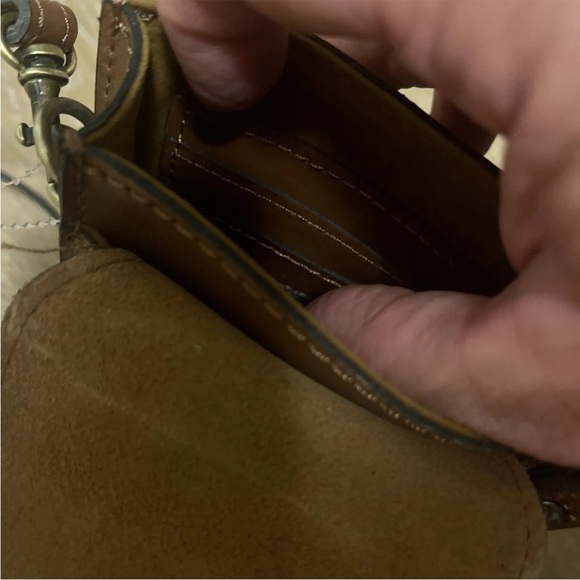 RARE PATRICIA NASH RIVELLA FLORAL MAP SLIM LEATHER CROSSBODY PURSE - Picture 10 of 10